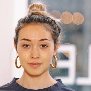 Laura Lombardi Gold Curve Hoops